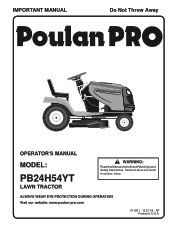 Poulan PB24H54YT User Manual
