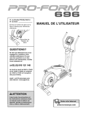 ProForm 696 Elliptical French Manual