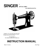 Singer 1 One Instruction Manual 9