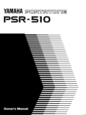 Yamaha PSR-510 Owner's Manual
