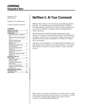 Compaq ProSignia 200 NetWare 5: At Your Command