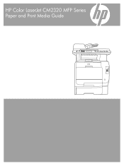 HP CM2320fxi HP Color LaserJet CM2320 MFP Series - Paper and Print Media Guide