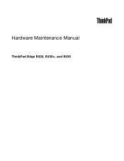 Lenovo ThinkPad Edge E435 Hardware Maintenance Manual