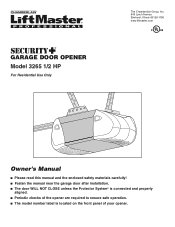LiftMaster 3265-267 3265 Manual