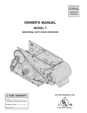LiftMaster T T  MECHANICAL Manual