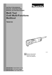 Makita TM3010CX1 Owners Manual