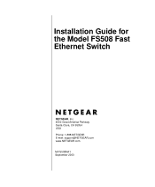 Netgear FE508 Installation Guide