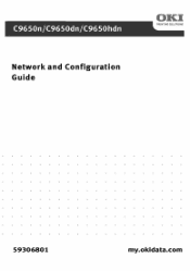 Oki C9650dn Network and Configuration Guide