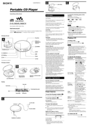 Sony D-EJ360YELLOW Operating Instructions