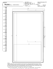 Sony KDL-60NX810 Dimensions Diagram