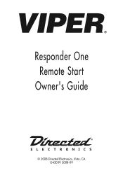 Viper Responder One Owner Manual