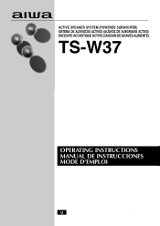 AIWA TS-W37 Operating Instructions