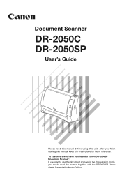Canon DR2050C User Manual