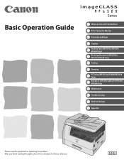 Canon MF6590 imageCLASS MF6500 Series Basic Operation Guide