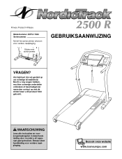 NordicTrack 2500r Treadmill Dutch Manual