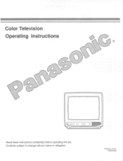 Panasonic CT13R13T CT13R12T User Guide