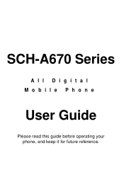 Samsung SCH A670 User Manual (ENGLISH)