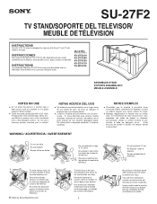 Sony KV-27FV310 Instructions: TV stand   (primary manual)