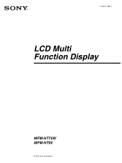 Sony MFM-HT95 User Manual