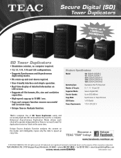 TEAC SDDUPLICATOR/11 SD Duplicators Brochure