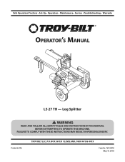 Troy-Bilt LS 27 Operation Manual