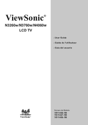 ViewSonic N3760W N3760W User Guide, Spanish