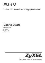 ZyXEL EM-412 User Guide