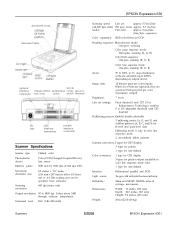 Epson Expression 636 Product Information Guide