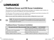 Lowrance Elite-4 DSI Sonar and DSI Installation Manual