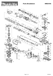 Makita HR5210C Parts Breakdown