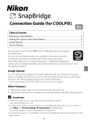 Nikon COOLPIX W300 SnapBridge Connection Guide - English