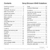 Sony Ericsson V640i User Guide