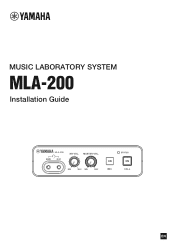 Yamaha MLA-200 MLA-200 Installation Guide