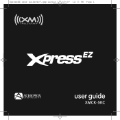 Audiovox XMCK5 User Guide