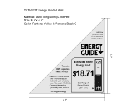 Coby TFTV3227 Energy Guide Label