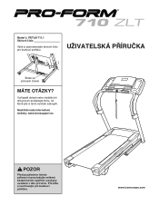 ProForm 710 Zlt Treadmill Czechoslovakian Manual