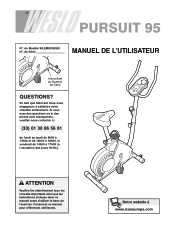 Weslo Pursuit 95 French Manual