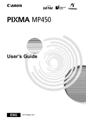 Canon MP450 MP450 User's Guide