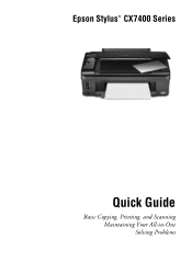 Epson CX7450 Quick Reference Guide