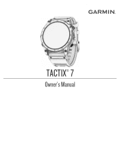 Garmin tactix 7 - AMOLED Edition Owners Manual