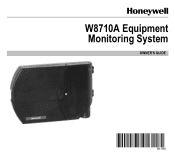 Honeywell W8710A Owner's Manual