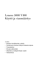 Lenovo V100 (Finnish) Service and Troubleshooting Guide