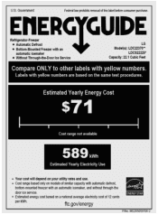LG LDCS22220W Additional Link - Energy Guide