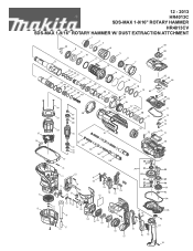 Makita HR4013C Parts Diagram