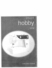 Pfaff hobby 1016 Owner's Manual