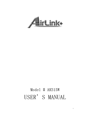 Airlink AR315W Manual