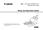 Canon imageFORMULA ScanFront 400 ScanFront 400 Setup and Operation Guide