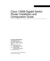 Cisco 12008 Configuration Guide