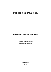 Fisher and Paykel OR30SCG4B1 User Guide
