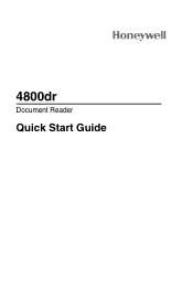 Honeywell 4800dr Quick Start Guide